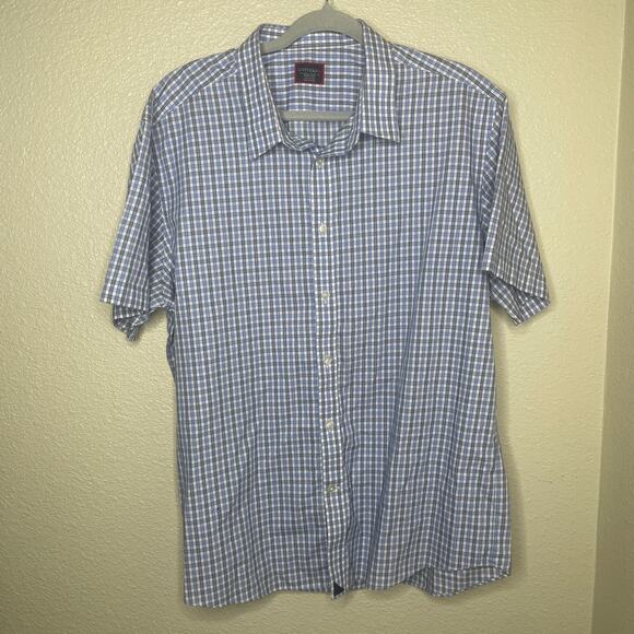UNTUCKit Mens Button Down Short Sleeve Blue Size XXXL*** - Picture 1 of 4